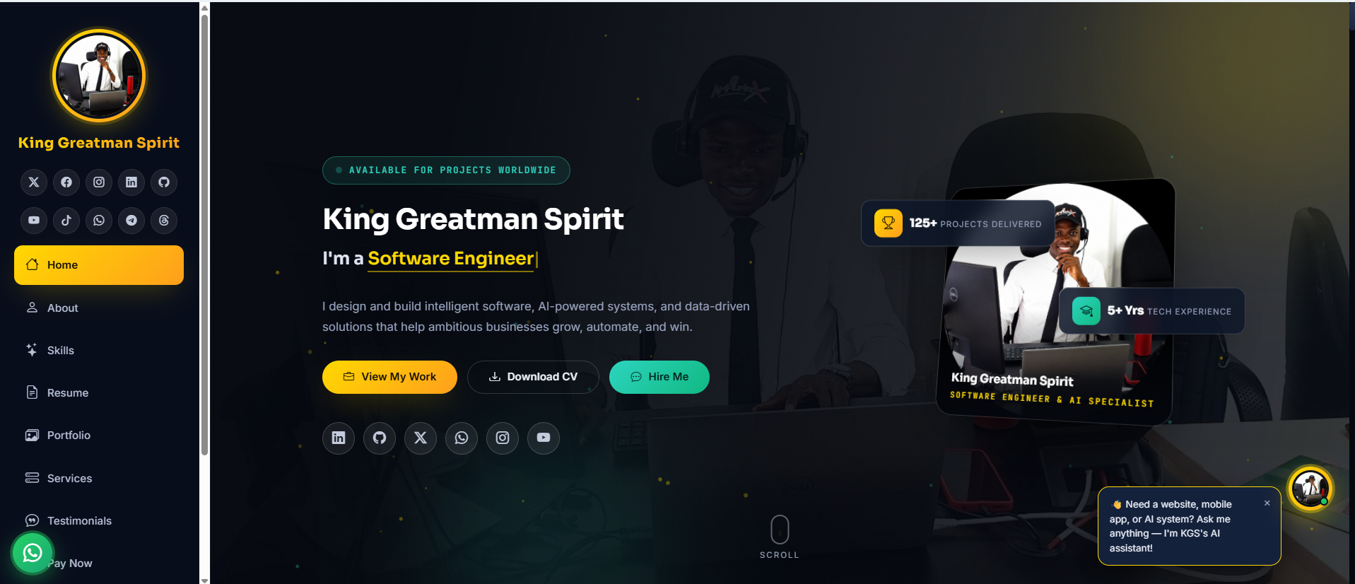 KGS Personal Portfolio Website