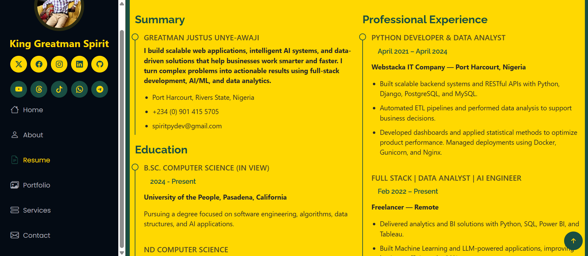 resume