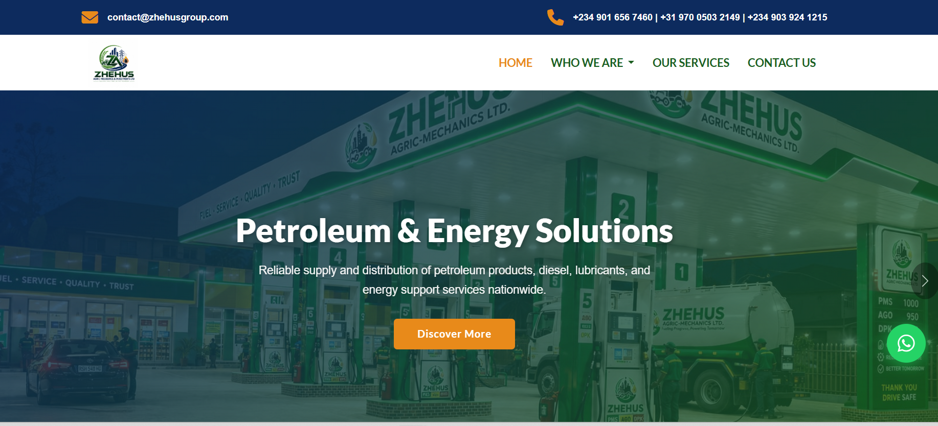 Zhehus Agric-Mechanics & Investments Website